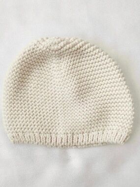 Kids Cream Knit Beanie - Soft Baby Hat